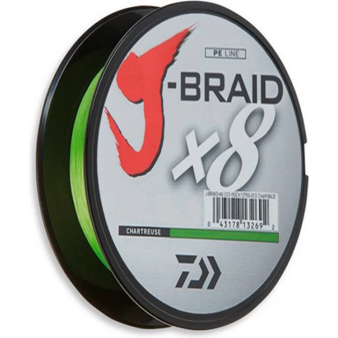 Шнур DAIWA J-Braid X8 0,28мм 150м chartveuse 12750-028 Шнур DAIWA J-Braid X8 0,28мм 150м chartveuse 12750-028